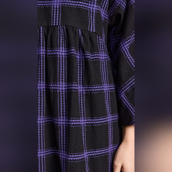 Mara Hoffman Cotton Aviva Dress In Penny Plaid - Picture 3 of 4
